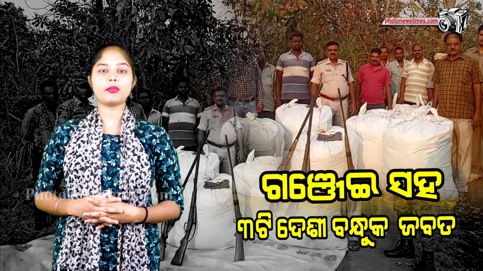 ୪ କ୍ୱିଣ୍ଟାଲ ୫୦କେଜି ଗଞ୍ଜେଇ ସହ ୩ଟି ଦେଶୀ ବନ୍ଧୁକ ଓ ଗୁଳି ଜବତ l